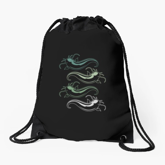 Catfish Catfishing Angler Noodler Fisherman Mirror Drawstring Bags