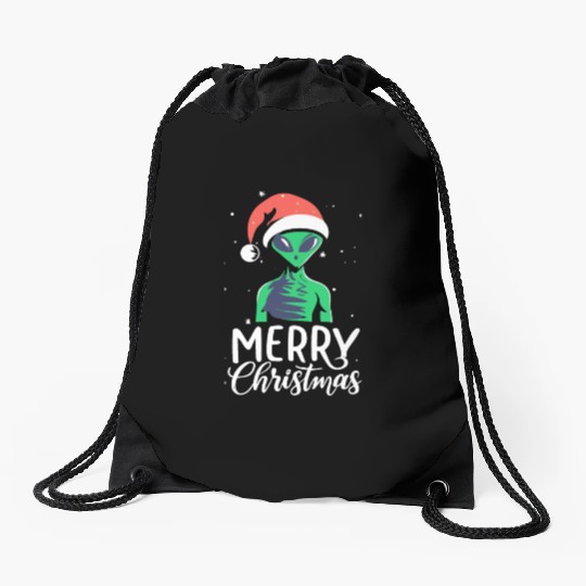 ET Christmas Drawstring Bags