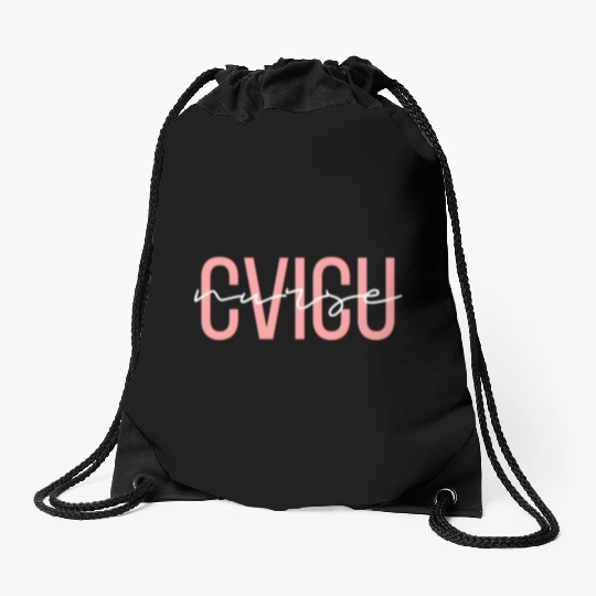 Cvicu Nurse Cardiac Nurse Registered Nurse Drawstring Bags