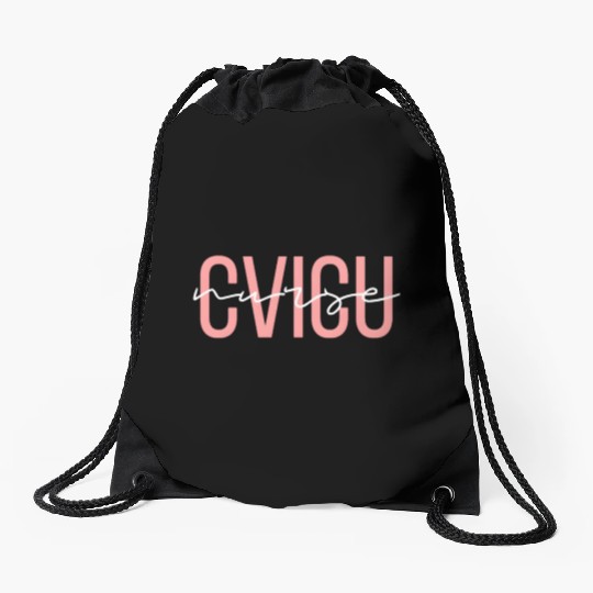 Cvicu Nurse Cardiac Nurse Registered Nurse Drawstring Bags