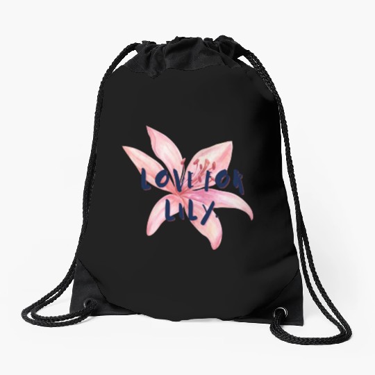 Love For Lily Drawstring Bags