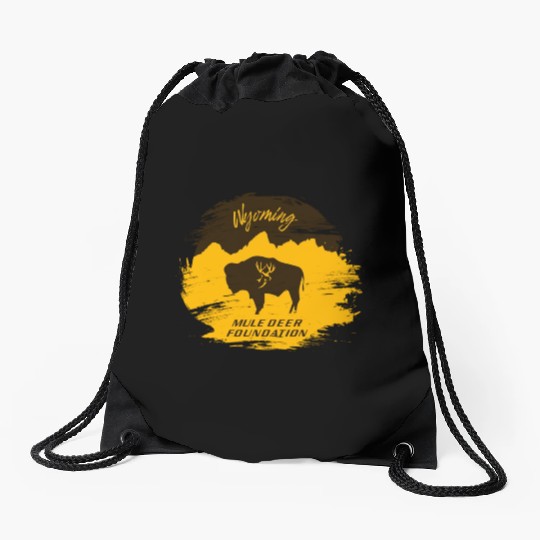 Mule Deer Foundation of Wyoming Drawstring Bags