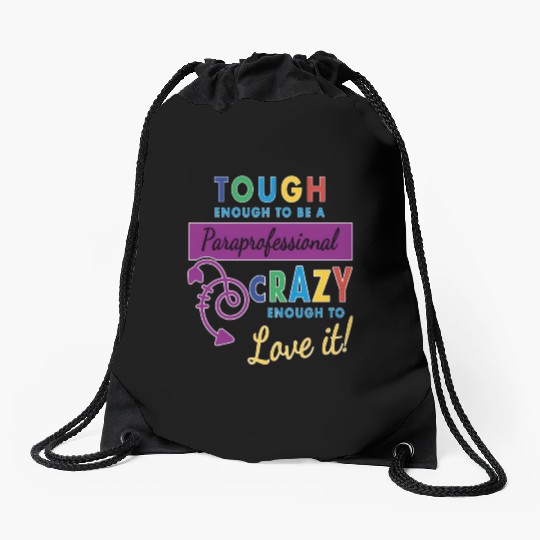 Teacher Assistant For Paraprofessional Drawstring Bags
