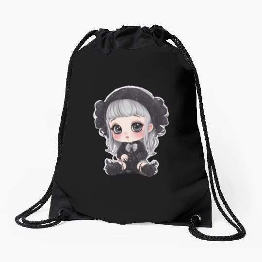 Emo Punk Drawstring Bags