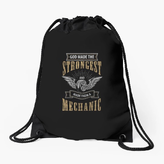 Mechanic Workshop Mechatronics Engineer Hobbyist Drawstring Bags