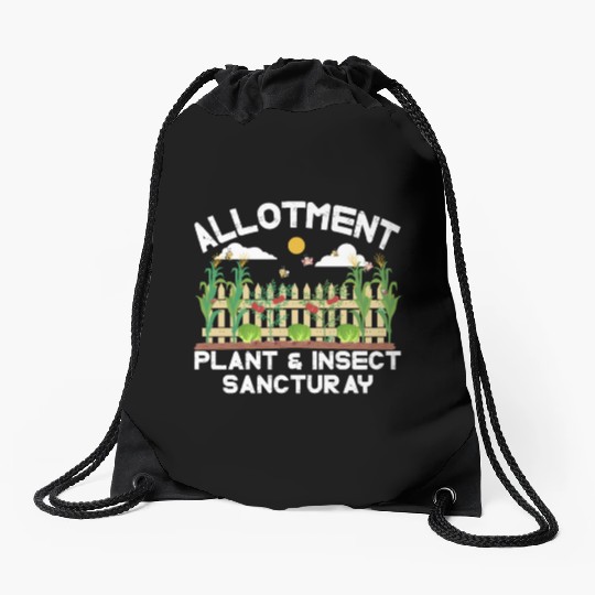 Alotment plant& insect sanctuary Drawstring Bags