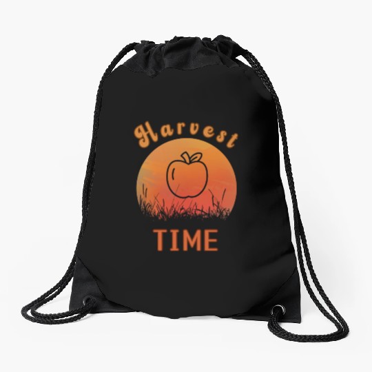 Harvest Time Drawstring Bags