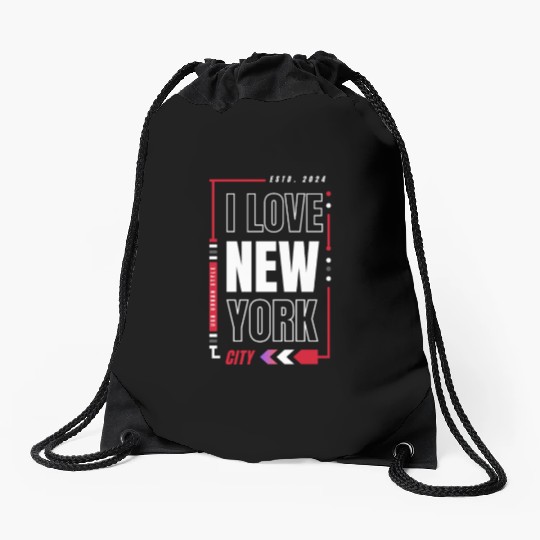 T ShirtI love new york Drawstring Bags