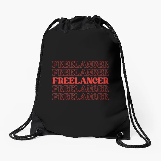 Freelancer Independent Worker Self-employed Drawstring Bags