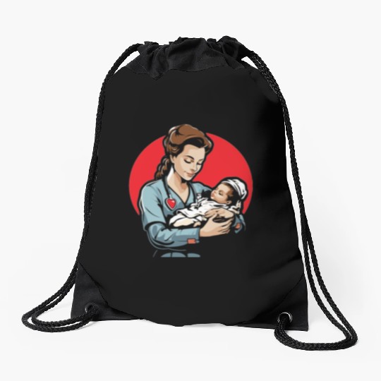Registered Nurse Medical Medicine Neonatal Nurse Drawstring Bags