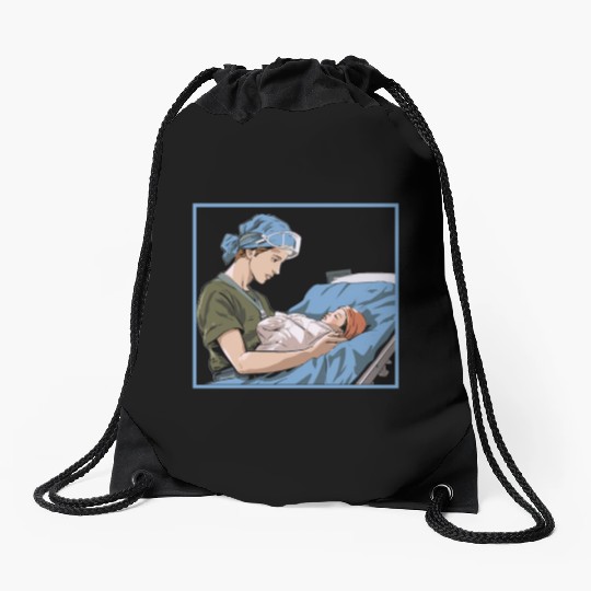 Registered Nurse Medical Medicine Neonatal Nurse Drawstring Bags