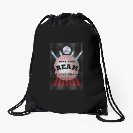 Make Your Dreams Come True with Disco Ball Design Drawstring Bags