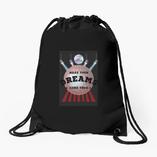 Make Your Dreams Come True with Disco Ball Design Drawstring Bags