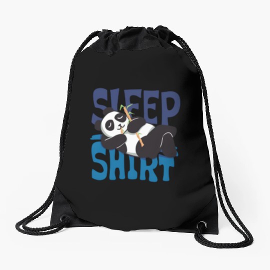 Sleep Panda Drawstring Bags