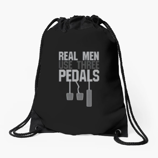 Car Guy Hub Real Use Three Pedals Drawstring Bags