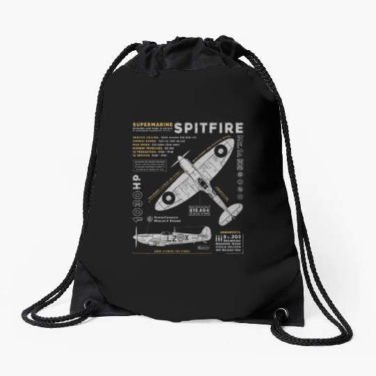 Supermarine Spitfire Drawstring Bags