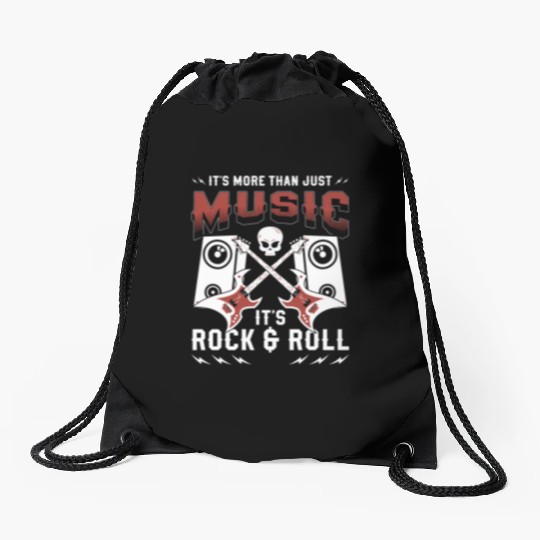 Rock Hard Rock Heavy Metal Rockabilly Drawstring Bags