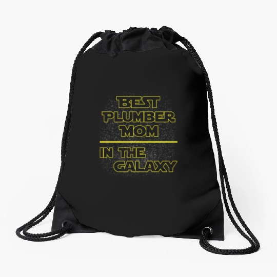 Best Plumber Mom In The Galaxy Mother's Day Gift Drawstring Bags