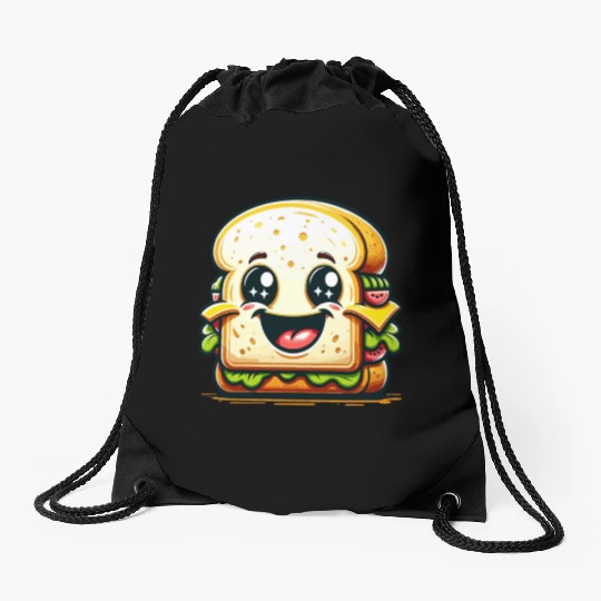 Laughing Sandwich – Lunchtime laughter Drawstring Bags