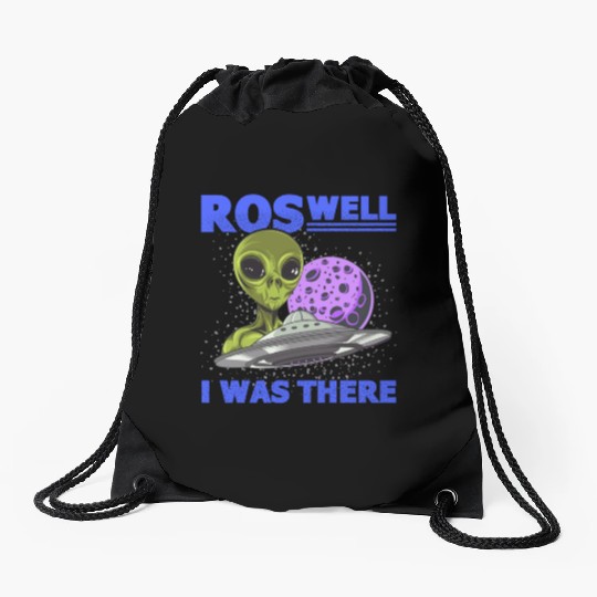 Alien, Aliens, UFO, UAP, Space Unknown Flight Drawstring Bags