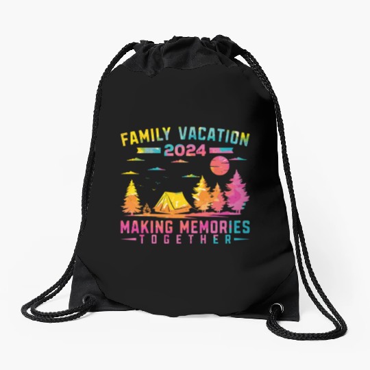 Summer Family Vacation Making Memories Drawstring Bags