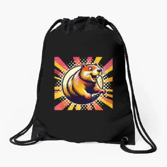 Groundhog Day 2024 Enthusiast February 2nd Drawstring Bags