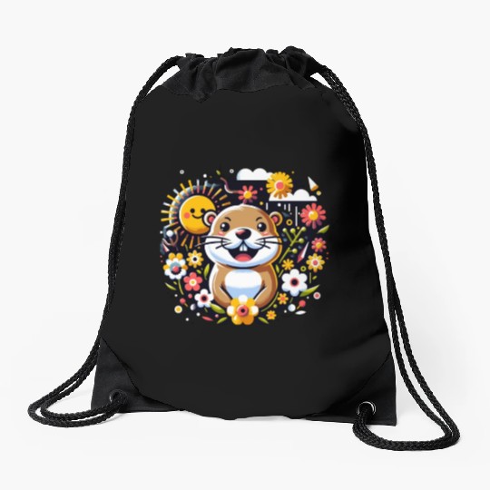 Groundhog Day 2024 Enthusiast February 2nd Drawstring Bags