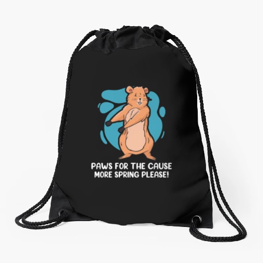 Groundhog Day 2024 Enthusiast February 2nd Drawstring Bags