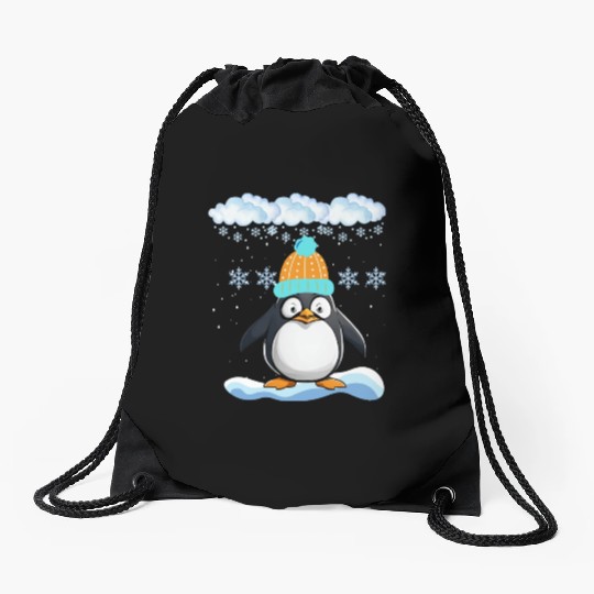 Winter Needs Warmth Drawstring Bags