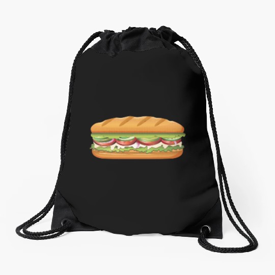 Subway Sandwich Design Drawstring Bags