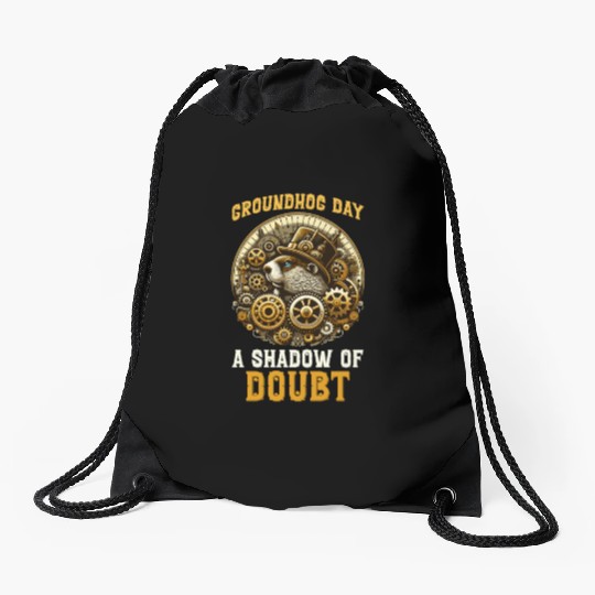 Groundhog Day 2024 Enthusiast February 2nd Drawstring Bags