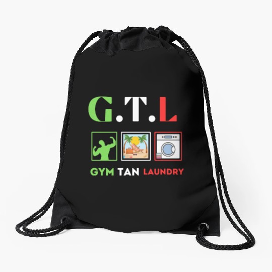 Design sans titre 6 Gym Tan Laundry GTL New Jersey Drawstring Bags