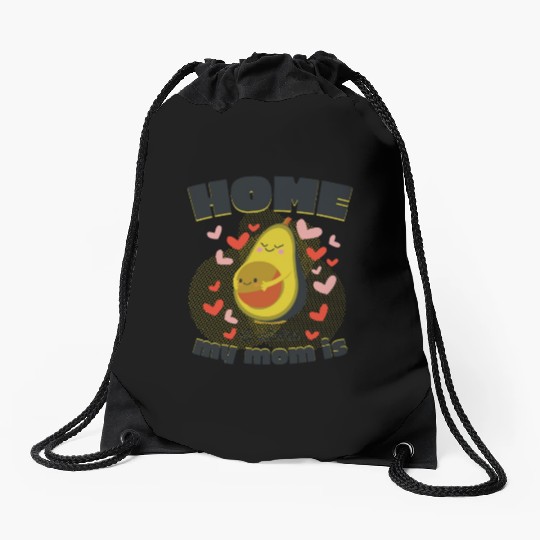 Avocado Mama Embrace Drawstring Bags