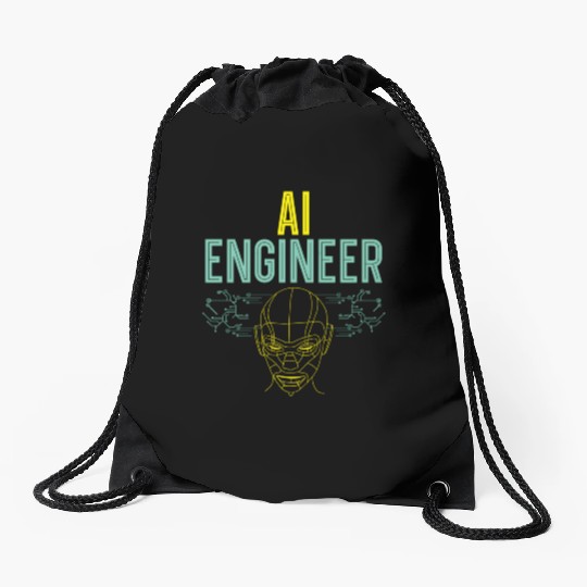 Ai Robot Ificial Intelligence Futuristic Technolog Drawstring Bags