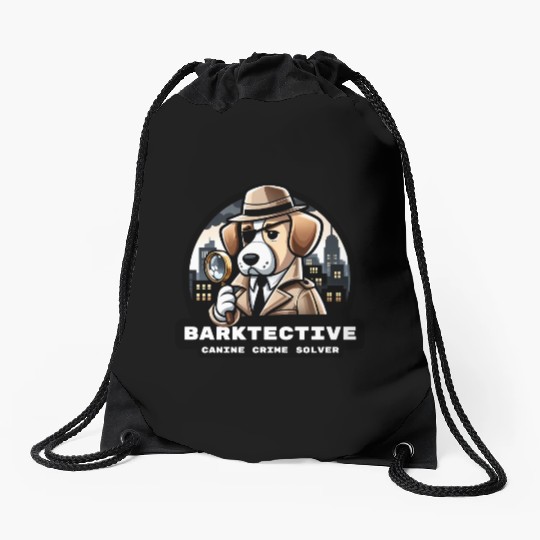 Barktective: Canine Crime Solver Drawstring Bags