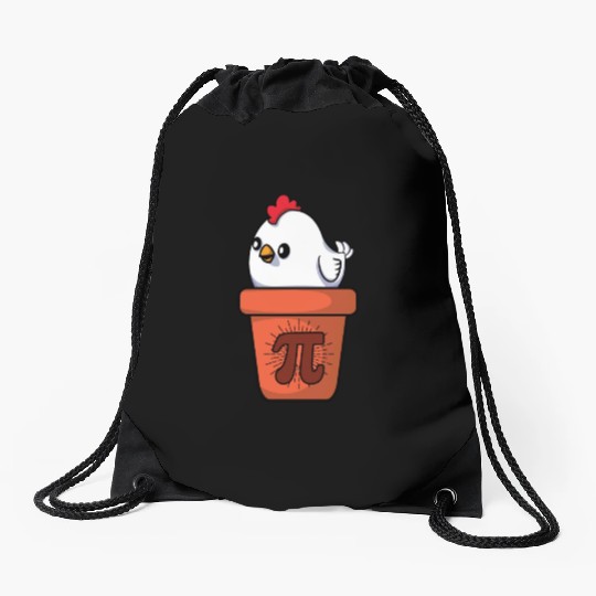 Chicken Pot Pie Pi Day Math Equations Drawstring Bags