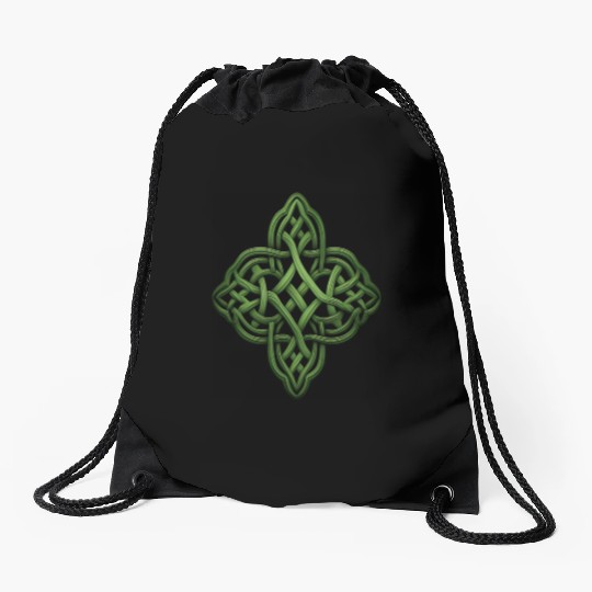 St Patricks Day Celtic Knot Irish Scottish Symbol Drawstring Bags