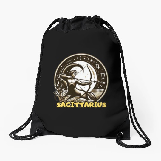 Sagittarius Horoscope Drawstring Bags