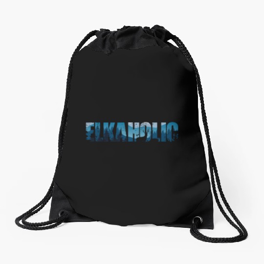 Elk Hunting Elkaholic Hunters Drawstring Bags