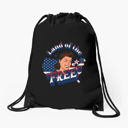 Land of the "Free" Drawstring Bags