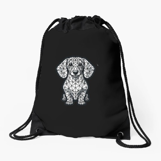 Harry the dachshund Drawstring Bags