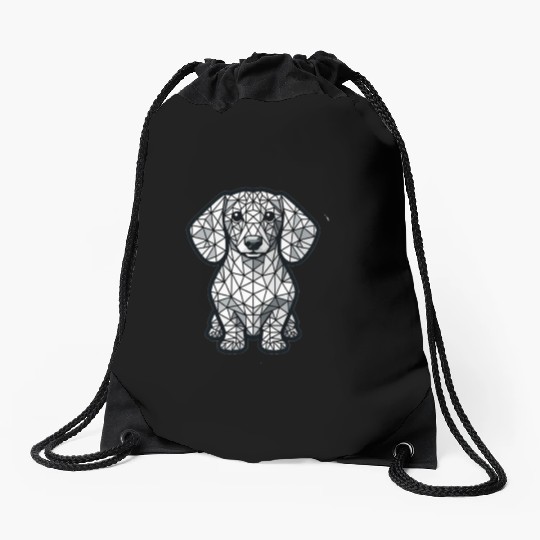 Harry the dachshund Drawstring Bags