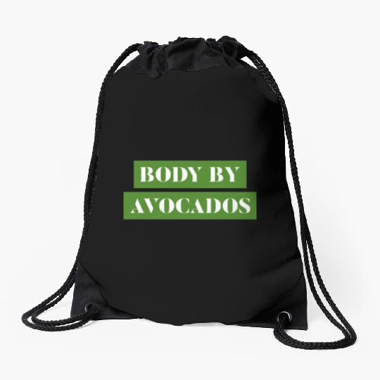 Body by Avocados Avocado Gym Drawstring Bags