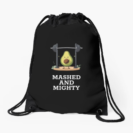 Mashed and Mighty Avocado Gym Drawstring Bags