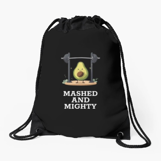 Mashed and Mighty Avocado Gym Drawstring Bags