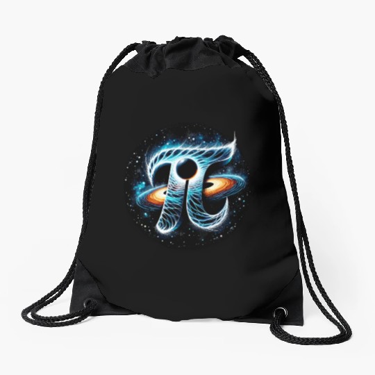 Funny Pi Day 2024 3,14 Pi Number Symbol Math Drawstring Bags