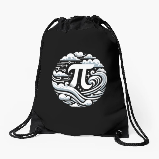 Funny Pi Day 2024 3,14 Pi Number Symbol Math Drawstring Bags