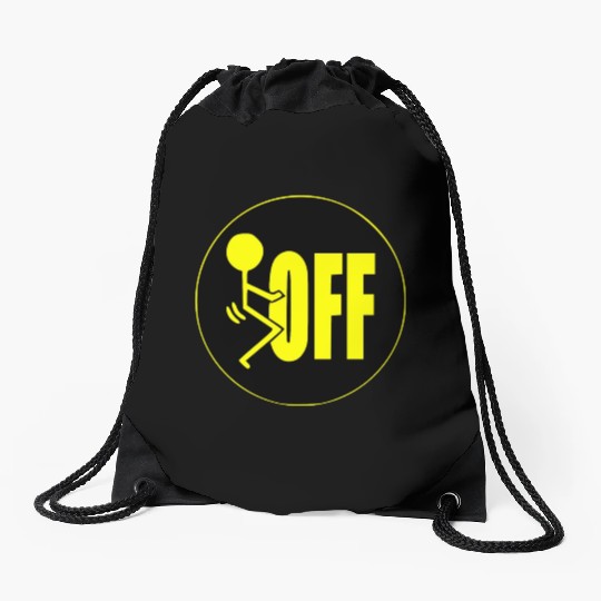 F Off ©WhiteTigerLLC.Com LIKE US ON FACEBOOK Drawstring Bags