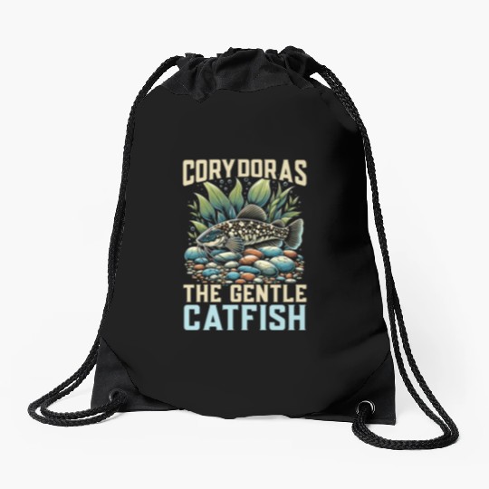 Corydoras Catfish Fish Lover Freshwater Aquarium Drawstring Bags