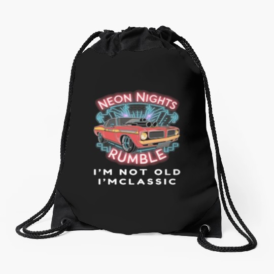 Statement of Classic Confidence Apparel- Hot Rod Drawstring Bags